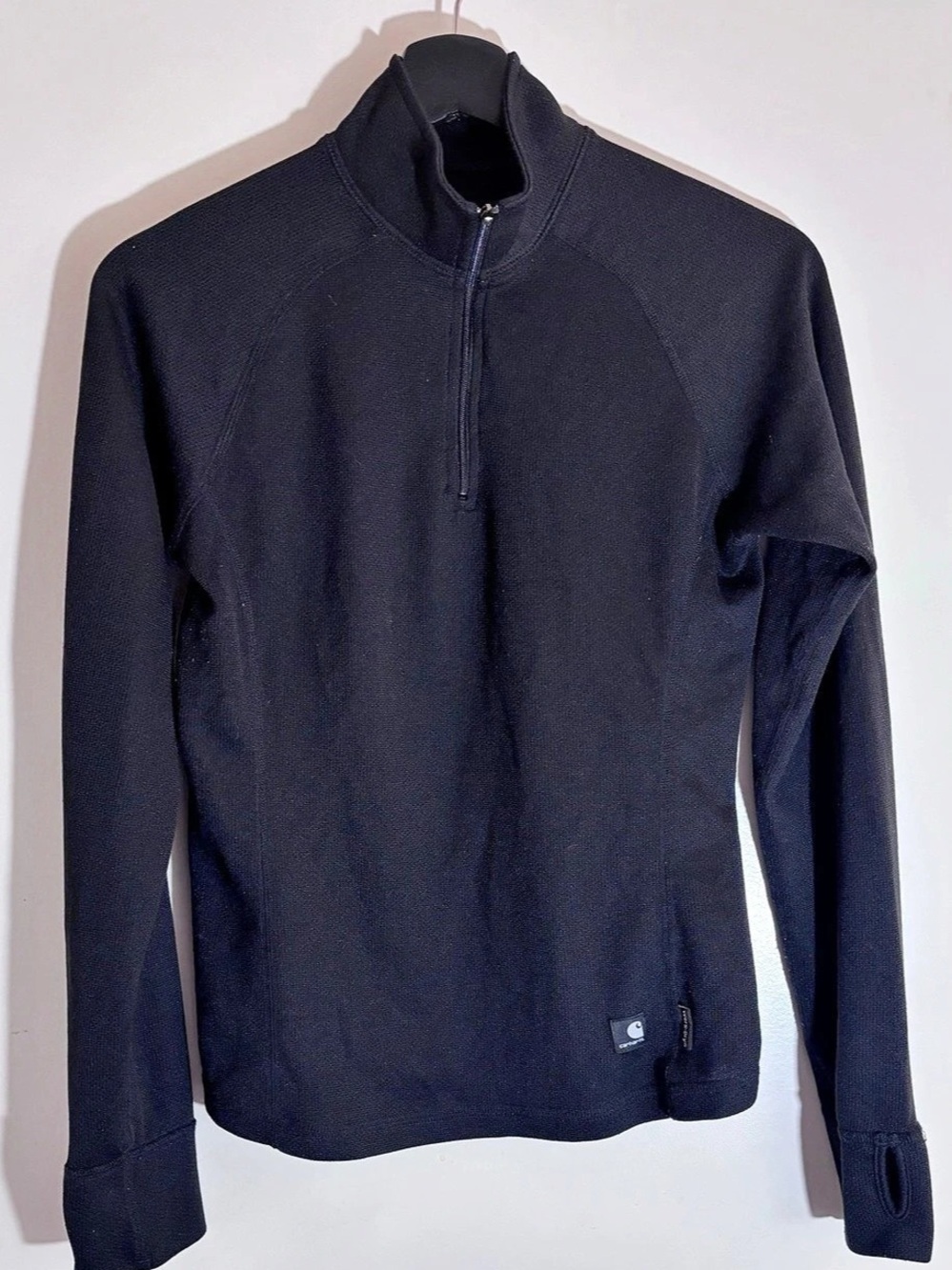 Carhartt women’s Work-Dry Black Quarter Zip Size Small